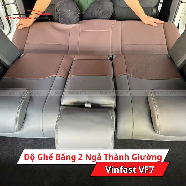 Độ Ghế Băng 2 Ngả Thành Giường Cho Xe Vinfast VF7
