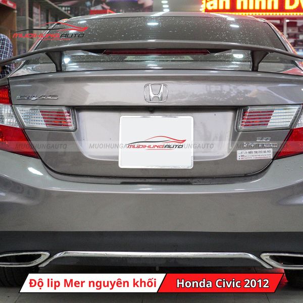 Độ Lip Pô Mercedes Nguyên Khối Cho Honda Civic 2012