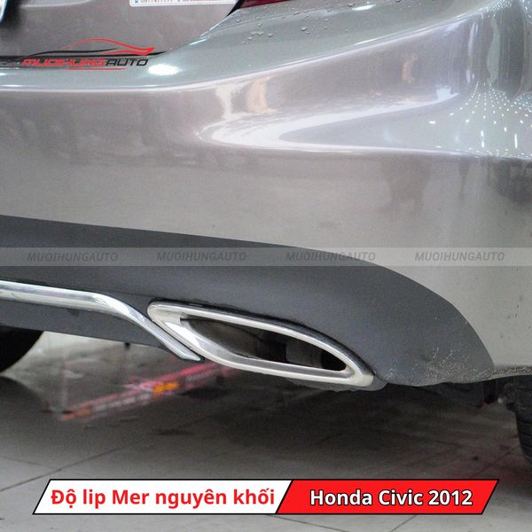 Độ Lip Pô Mercedes Nguyên Khối Cho Honda Civic 2012
