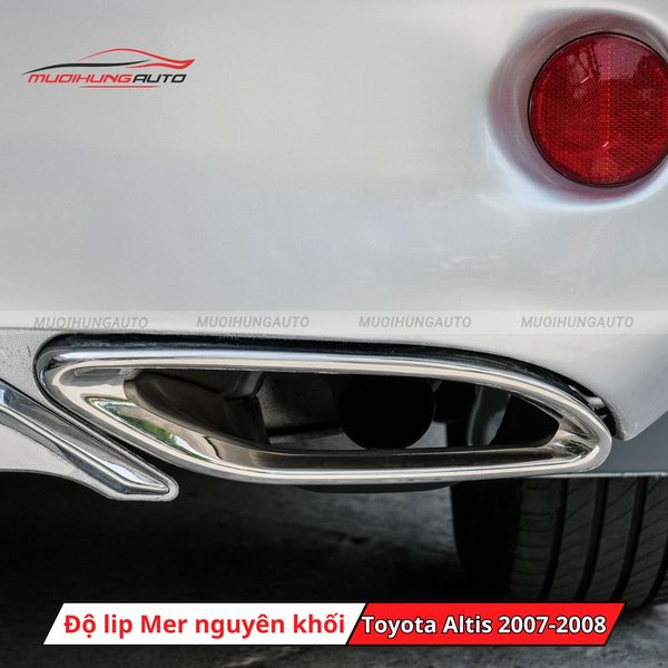 Độ Lip Pô Mercedes Nguyên Khối Cho Toyota Altis 2007-2008