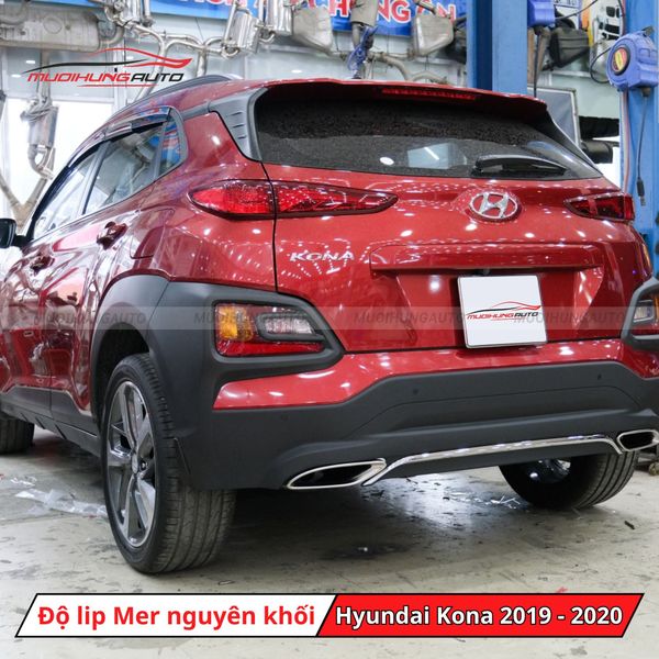 Độ Lip Pô Mercedes Nguyên Khối Cho Hyundai Kona 2019 - 2020