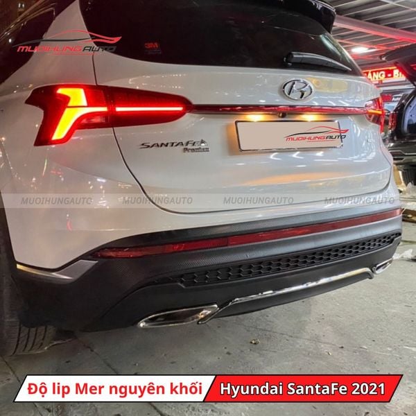 Độ Lip Pô Mercedes Nguyên Khối Cho Hyundai SantaFe 2021
