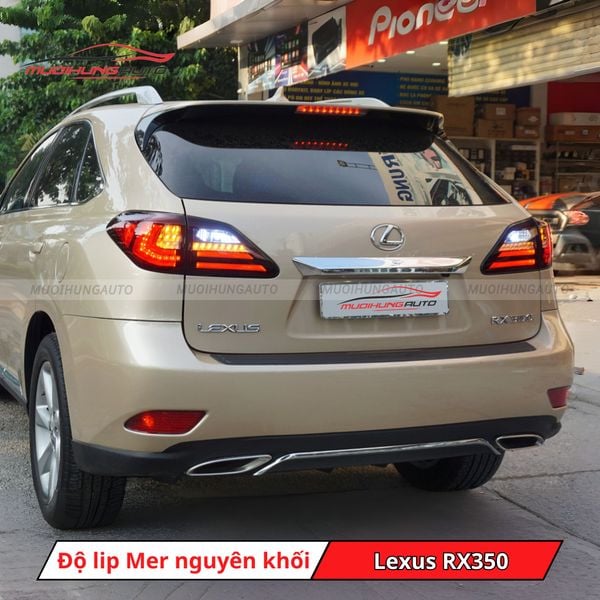 Độ Lip Pô Mercedes Nguyên Khối Cho Lexus RX350