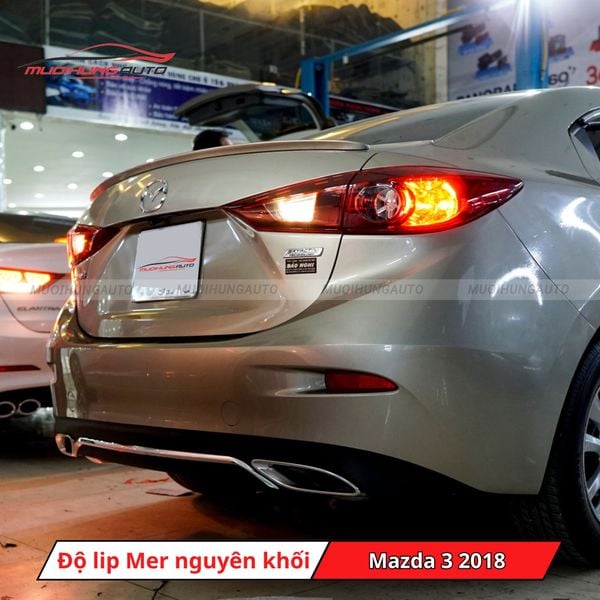 Độ Lip Pô Mercedes Nguyên Khối Cho Mazda 3 2018