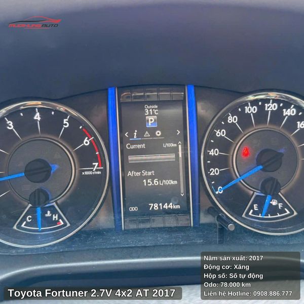 Toyota Fortuner 2.7V 4x2 AT - 2017