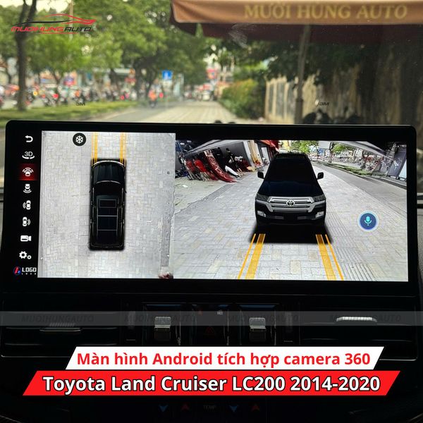Màn Hình Android Tích Hợp Camera 360 Độ Cho Xe Toyota Land Cruiser LC200 2014-2020