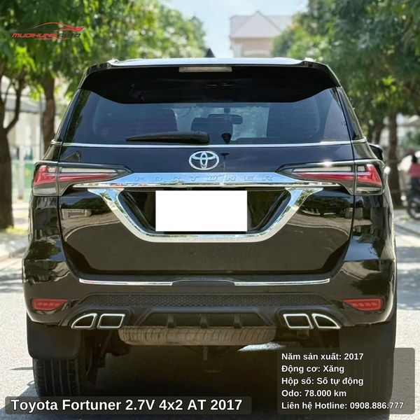 Toyota Fortuner 2.7V 4x2 AT - 2017