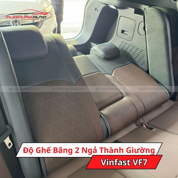 Độ Ghế Băng 2 Ngả Thành Giường Cho Xe Vinfast VF7