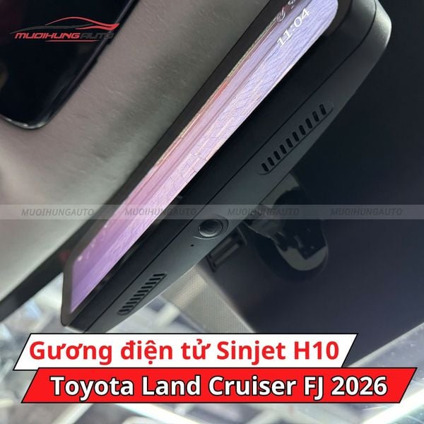 Gương Chiếu Hậu Điện Tử Sinjet H10 Cho Xe Toyota Land Cruiser FJ 2026