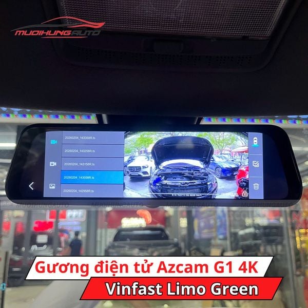Gương Chiếu Hậu Điện Tử Azcam G1 4K Cho Xe Vinfast Limo Green