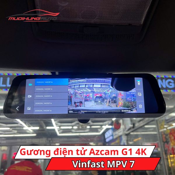 Gương Chiếu Hậu Điện Tử Azcam G1 4K Cho Xe Vinfast MPV 7