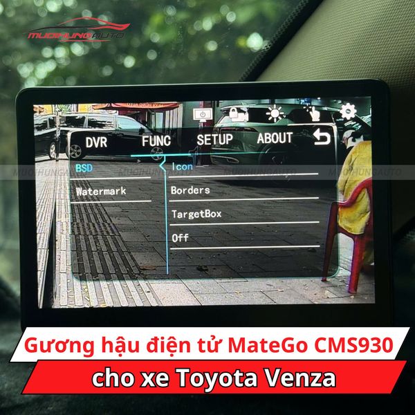Gương Hậu Điện Tử Matego CMS930 Cho Xe Toyota Venza