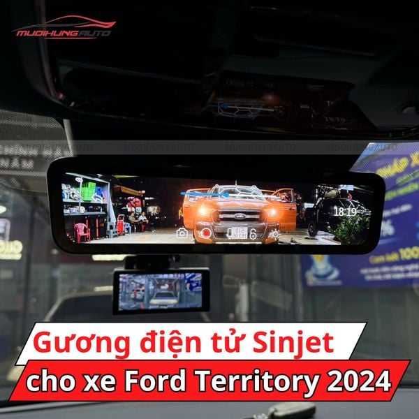 Gương Điện Tử Sinjet H10 Cho Xe Ford Territory 2024
