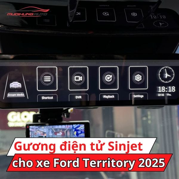 Gương Điện Tử Sinjet H10 Cho Xe Ford Territory 2025