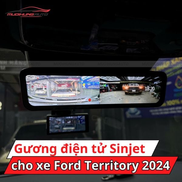 Gương Điện Tử Sinjet H10 Cho Xe Ford Territory 2024