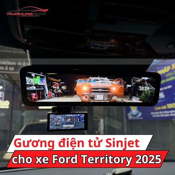 Gương Điện Tử Sinjet H10 Cho Xe Ford Territory 2025