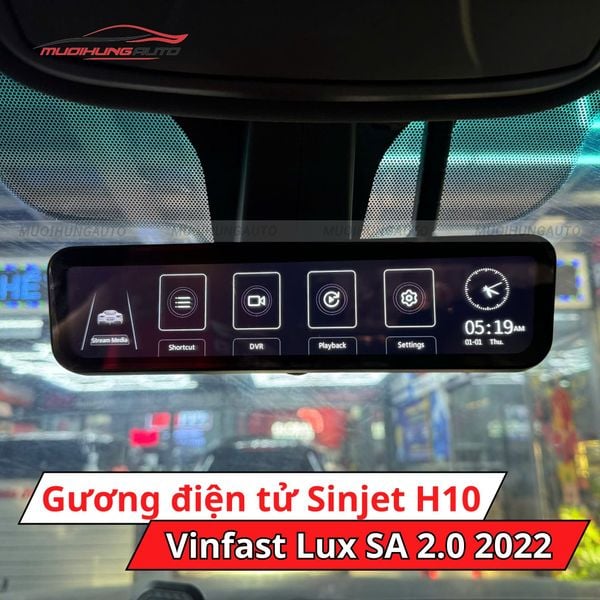 Gương Điện Tử Sinjet H10 Cho Xe Vinfast Lux SA 2.0 2022