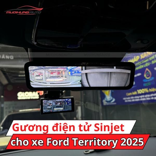 Gương Điện Tử Sinjet H10 Cho Xe Ford Territory 2025