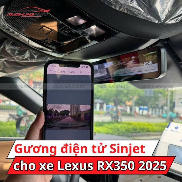 Gương Điện Tử Sinjet H10 Cho Xe Lexus RX350 2025