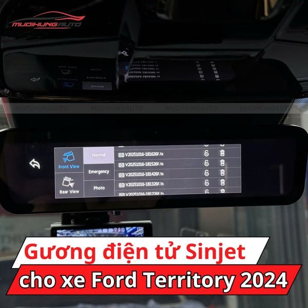 Gương Điện Tử Sinjet H10 Cho Xe Ford Territory 2024