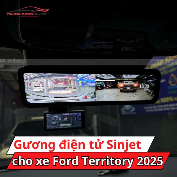 Gương Điện Tử Sinjet H10 Cho Xe Ford Territory 2025