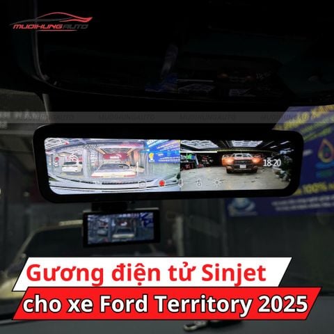 Gương điện tử Sinjet H10 cho xe Ford Territory 2025