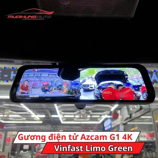Gương Chiếu Hậu Điện Tử Azcam G1 4K Cho Xe Vinfast Limo Green