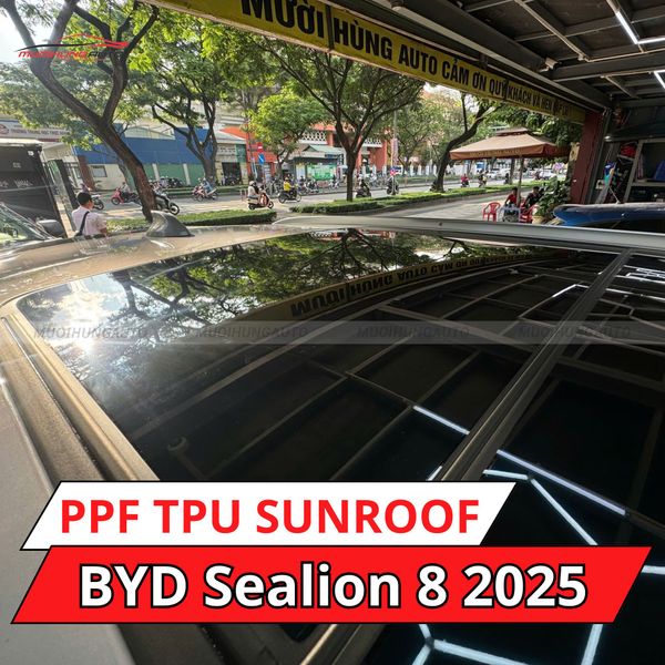 BYD Sealion 8 2025 Dán Phim PPF TPU SUNROOF Cách Nhiệt Cửa Sổ Trời