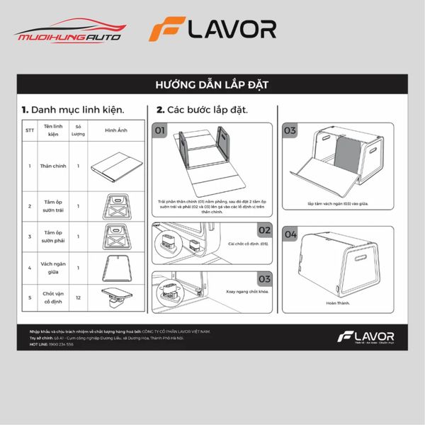 Hộp Đựng Đồ Cốp Ô Tô Lavor