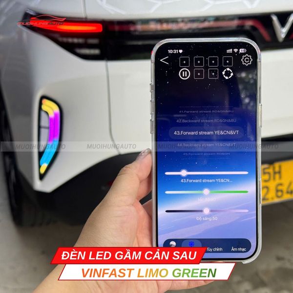 Đèn LED Gầm Cản Sau Xe Vinfast Limo Green