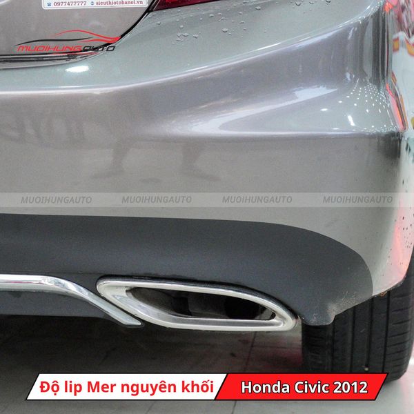 Độ Lip Pô Mercedes Nguyên Khối Cho Honda Civic 2012