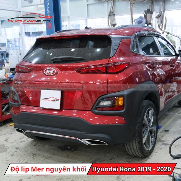 Độ Lip Pô Mercedes Nguyên Khối Cho Hyundai Kona 2019 - 2020