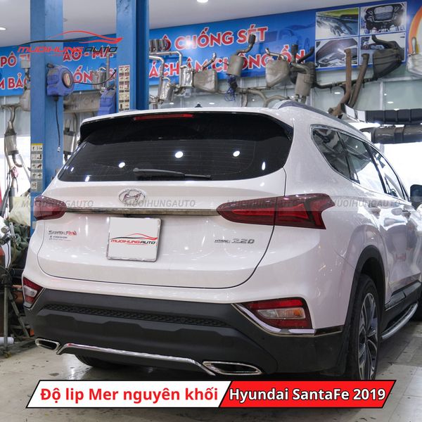 Độ Lip Pô Mercedes Nguyên Khối Cho Hyundai SantaFe 2019