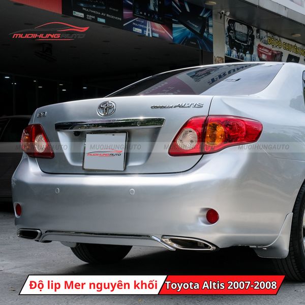 Độ Lip Pô Mercedes Nguyên Khối Cho Toyota Altis 2007-2008