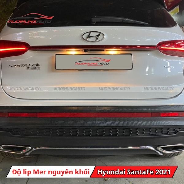 Độ Lip Pô Mercedes Nguyên Khối Cho Hyundai SantaFe 2021