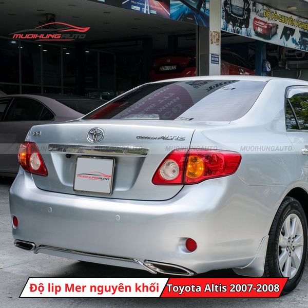 Độ Lip Pô Mercedes Nguyên Khối Cho Toyota Altis 2007-2008