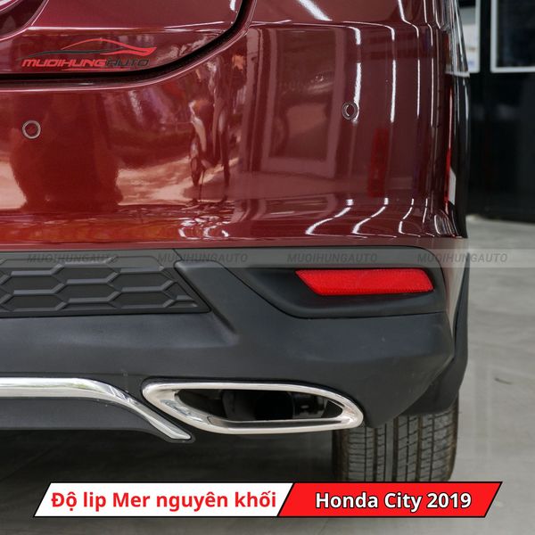 Độ Lip Pô Mercedes Nguyên Khối Cho Honda City 2019