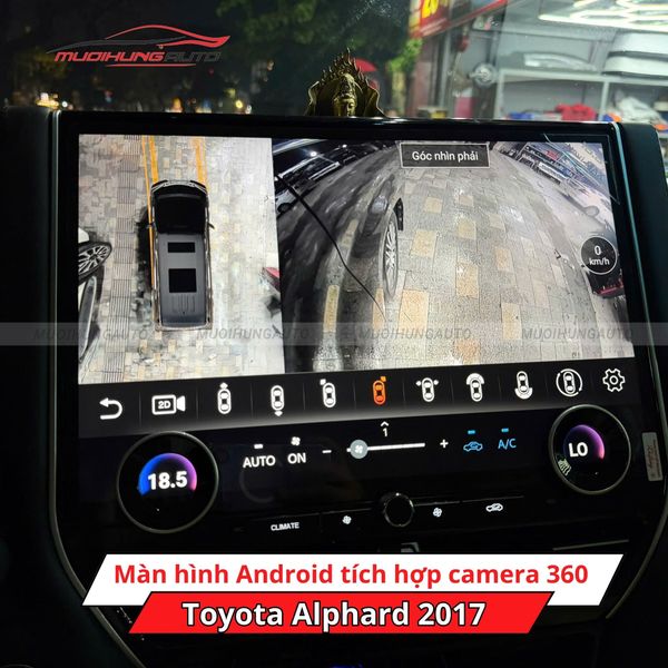 Màn Hình Android Liền Camera 360 Cho Xe Toyota Alphard 2017
