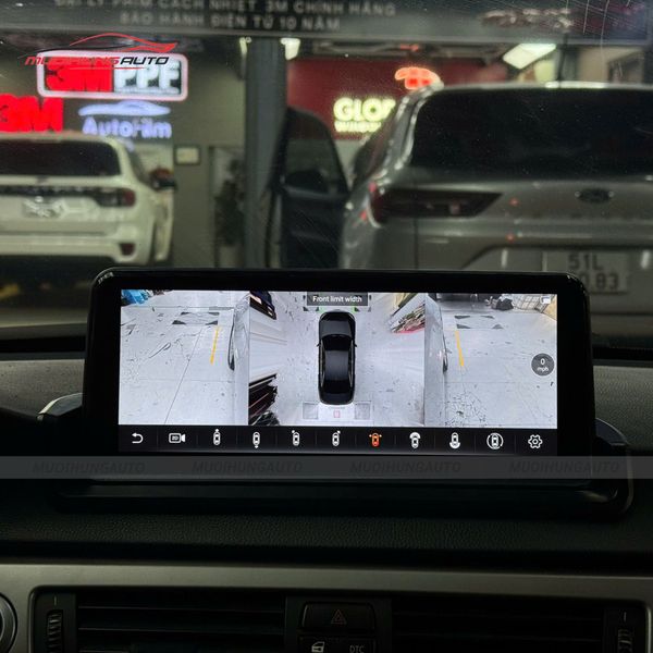 Màn Hình Android Tích Hợp Camera 360 Độ Cho Xe BMW 330i 2007