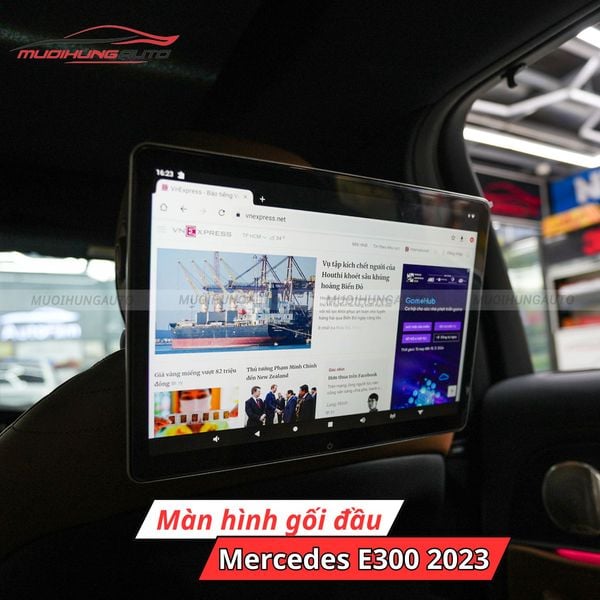 Màn Hình Gối Đầu Ô Tô Mercedes E300 2023