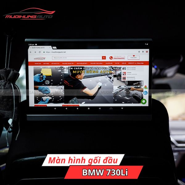 Màn Hình Gối Đầu Ô Tô BMW 730Li