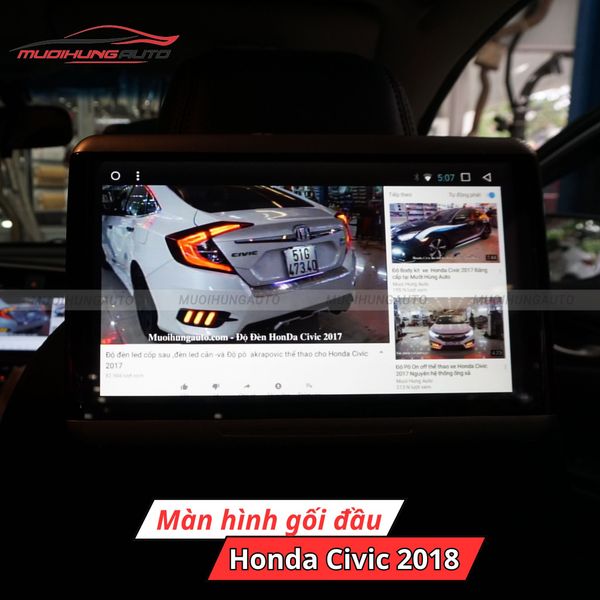 Màn Hình Gối Đầu Ô Tô Honda Civic 2018