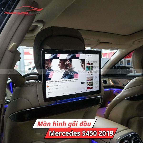 Màn Hình Gối Đầu Ô Tô Mercedes S450 2019