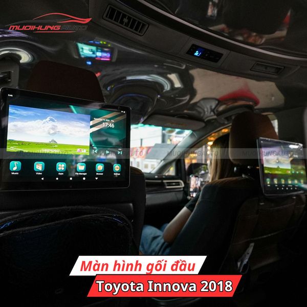 Màn Hình Gối Đầu Ô Tô Toyota Innova 2018
