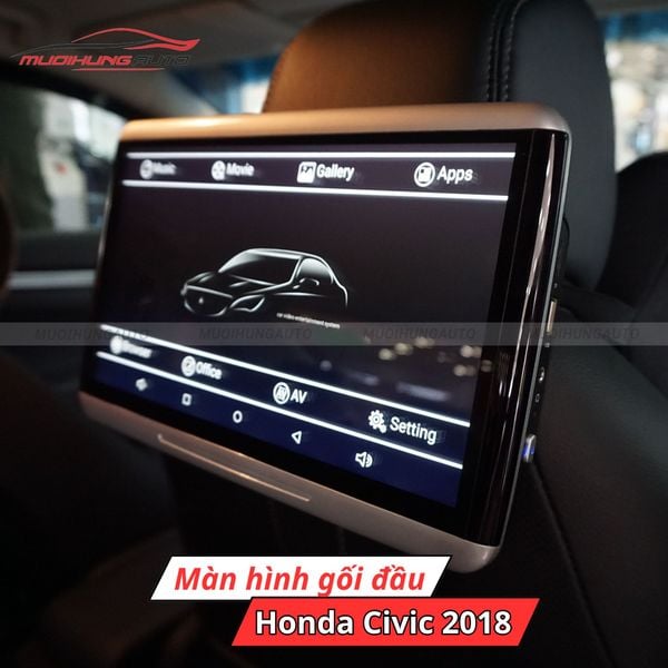 Màn Hình Gối Đầu Ô Tô Honda Civic 2018