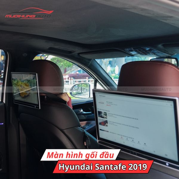 Màn Hình Gối Đầu Ô Tô Hyundai Santafe 2019