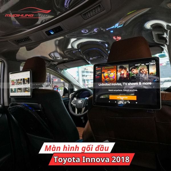 Màn Hình Gối Đầu Ô Tô Toyota Innova 2018