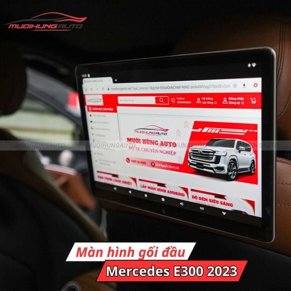 Màn Hình Gối Đầu Ô Tô Mercedes E300 2023