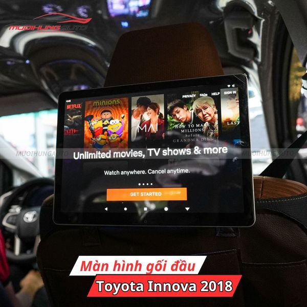 Màn Hình Gối Đầu Ô Tô Toyota Innova 2018