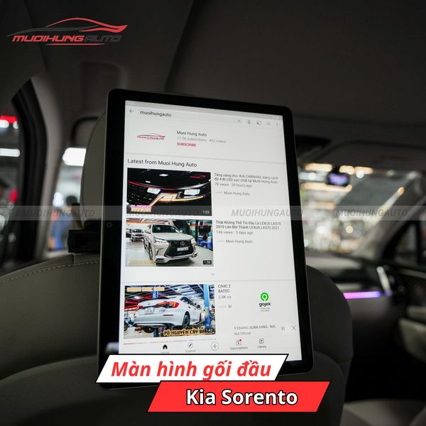 Màn Hình Gối Đầu Ô Tô Kia Sorento